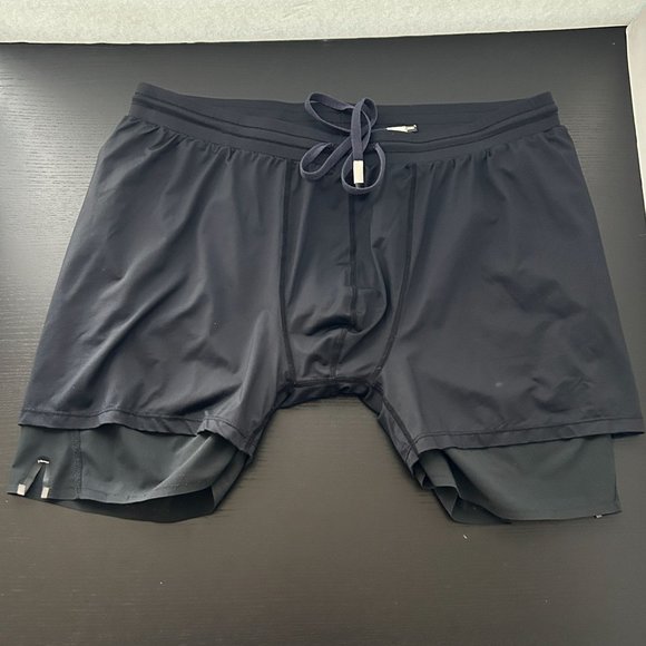 Rhone Shorts Performance Running Training Athletic Black Lined Stretch Mens XL - Picture 4 of 14